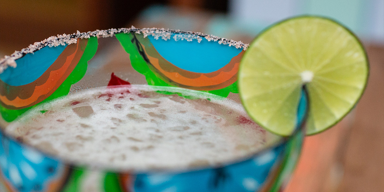 Colourful cocktail served at Paradise Soi 11, Bangkok